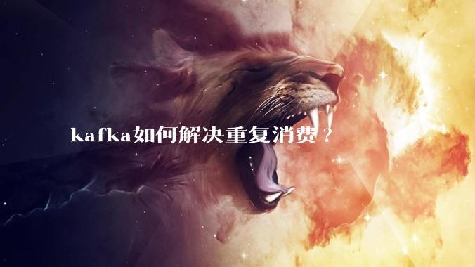kafka如何解决重复消费?