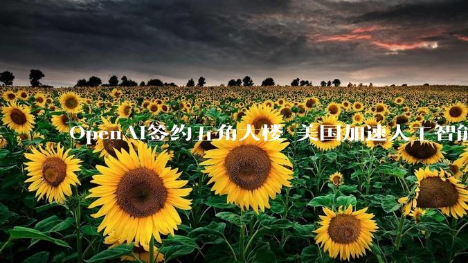OpenAI签约五角大楼 美国加速人工智能军事化应用_企业_技术_公司