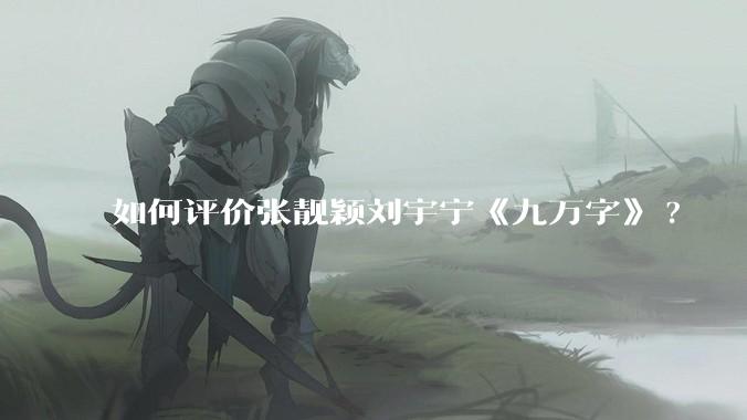 如何评价张靓颖刘宇宁《九万字》?