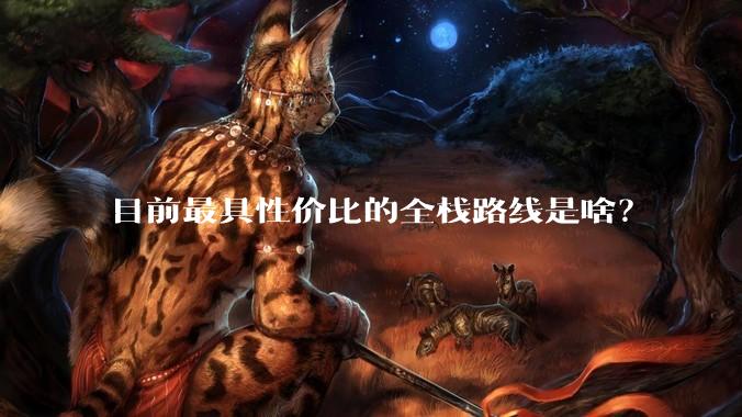 目前最具性价比的全栈路线是啥？